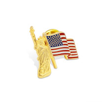 Match Lapel Pin, Flag Offset Printed Badge (GZHY-YS-010)